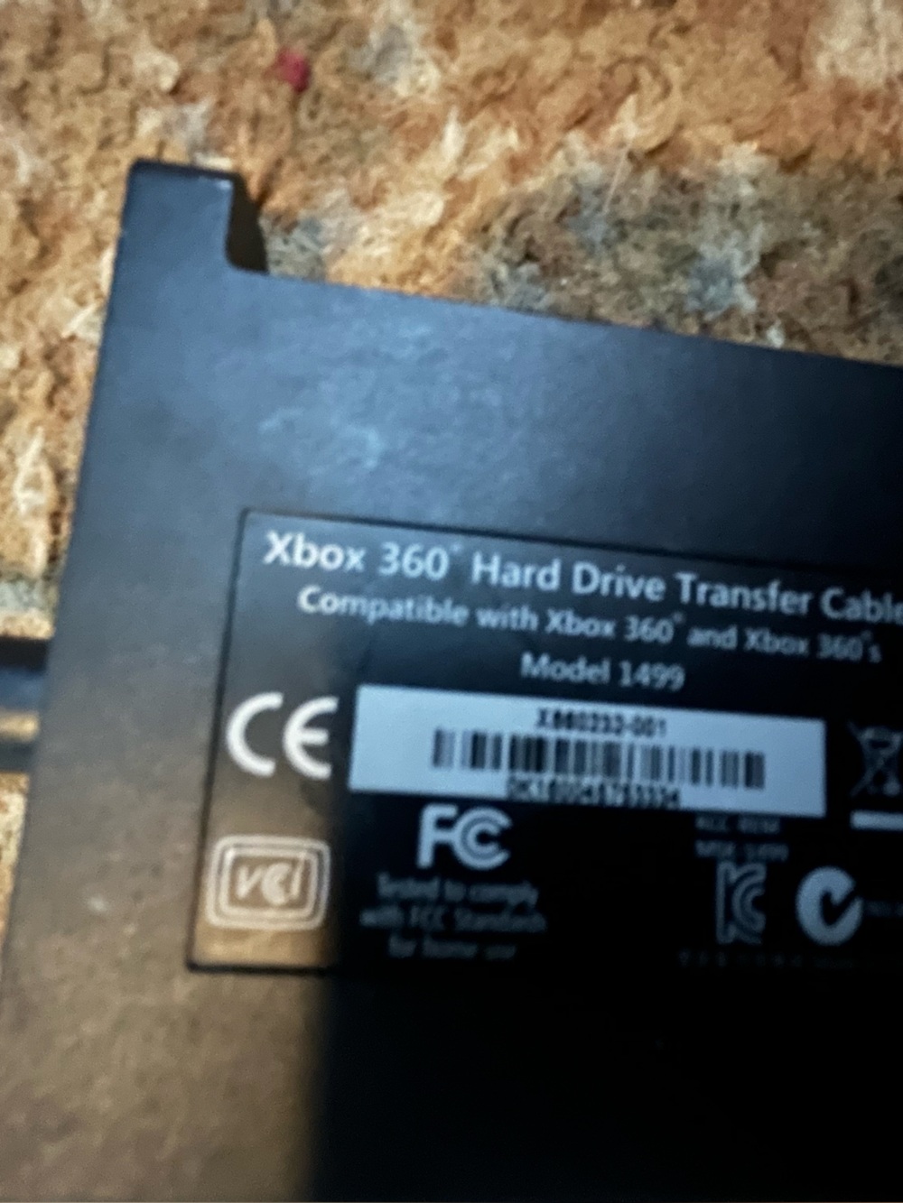 Official Microsoft Xbox 360 Hard Drive Transfer Cable (Model 1499)